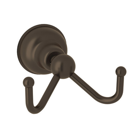 ROHL Double Robe Hook In Tuscan Brass CIS7DTCB